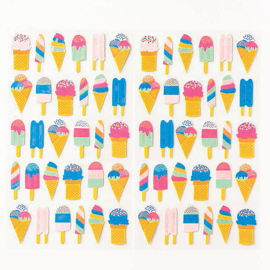 Ice Cream Holographic Stickers