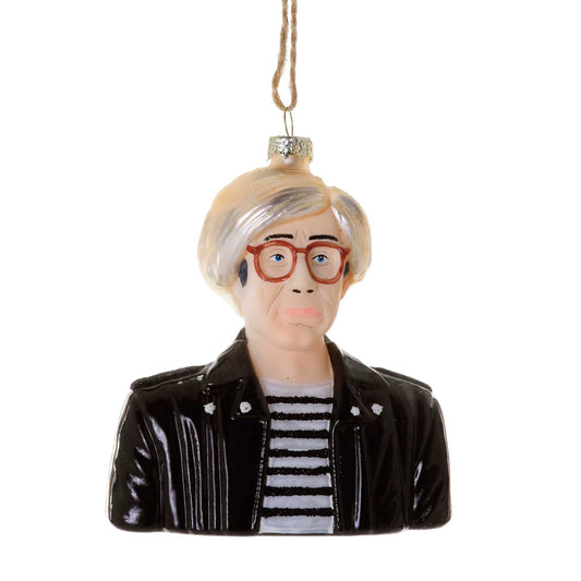 Andy Warhol Glass Ornament