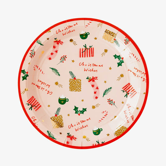 Christmas Wishes Paper Plates