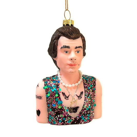 Harry Styles Glass Ornament by Cody Foster
