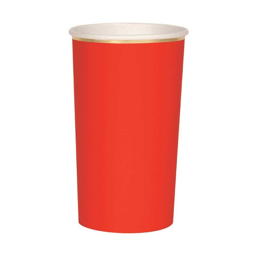 Tall Red Paper Cups 14 oz