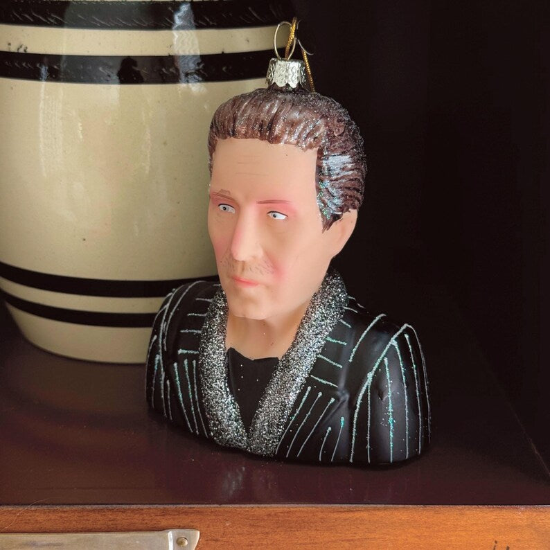 Cody Foster Christopher Walken Glass Ornament