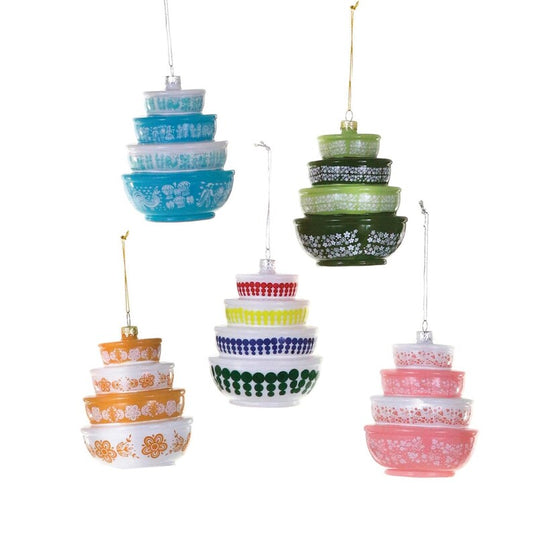 Vintage Stacked Bowls Ornament