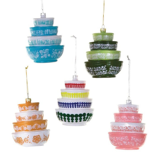 Vintage Stacked Bowls Ornament