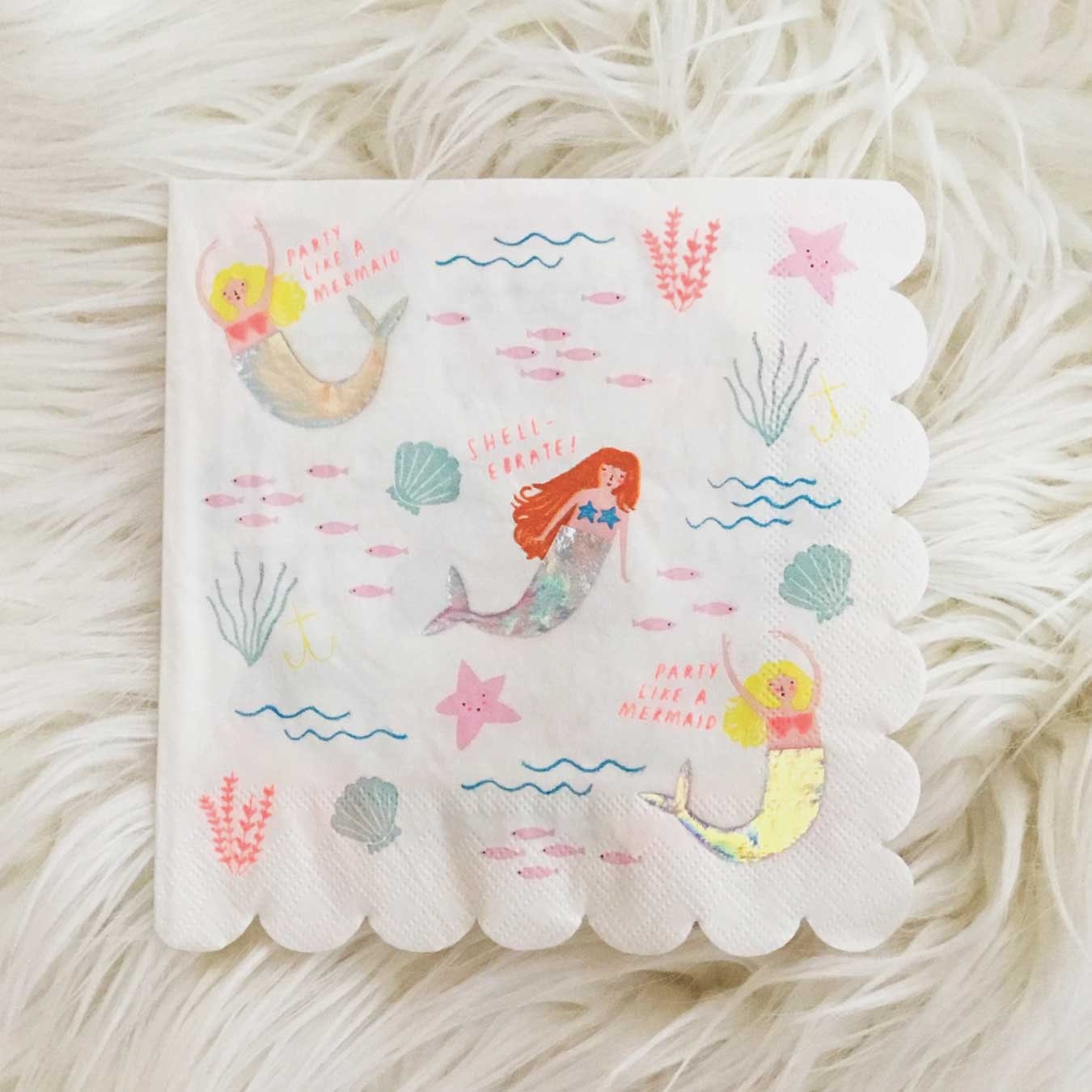 Mermaid Party Large Napkins
