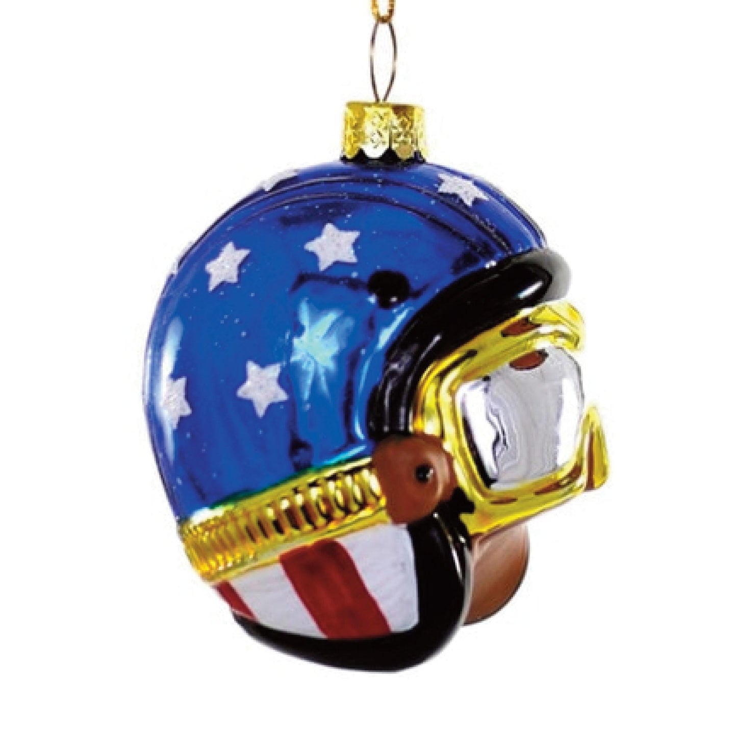 Vintage Motorcycle Helmet Ornament