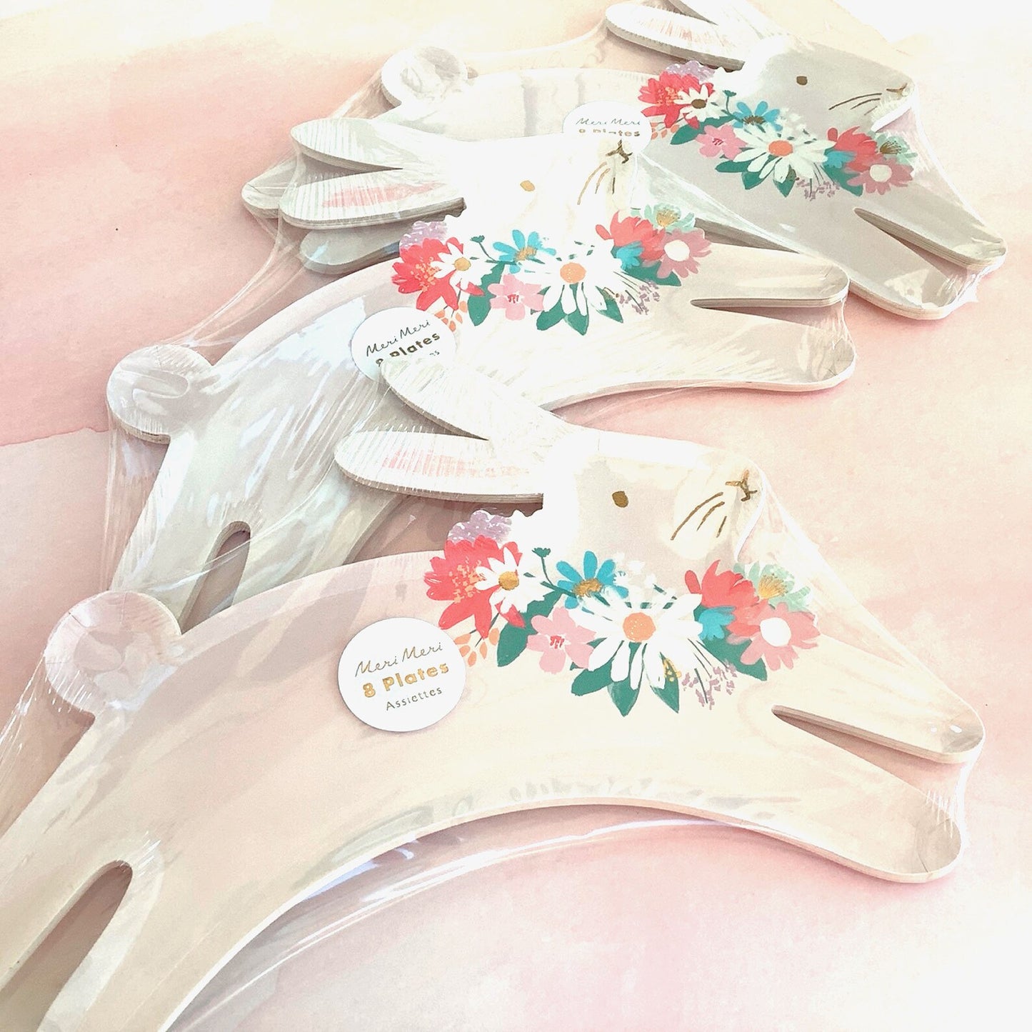 Leaping Bunny Plates