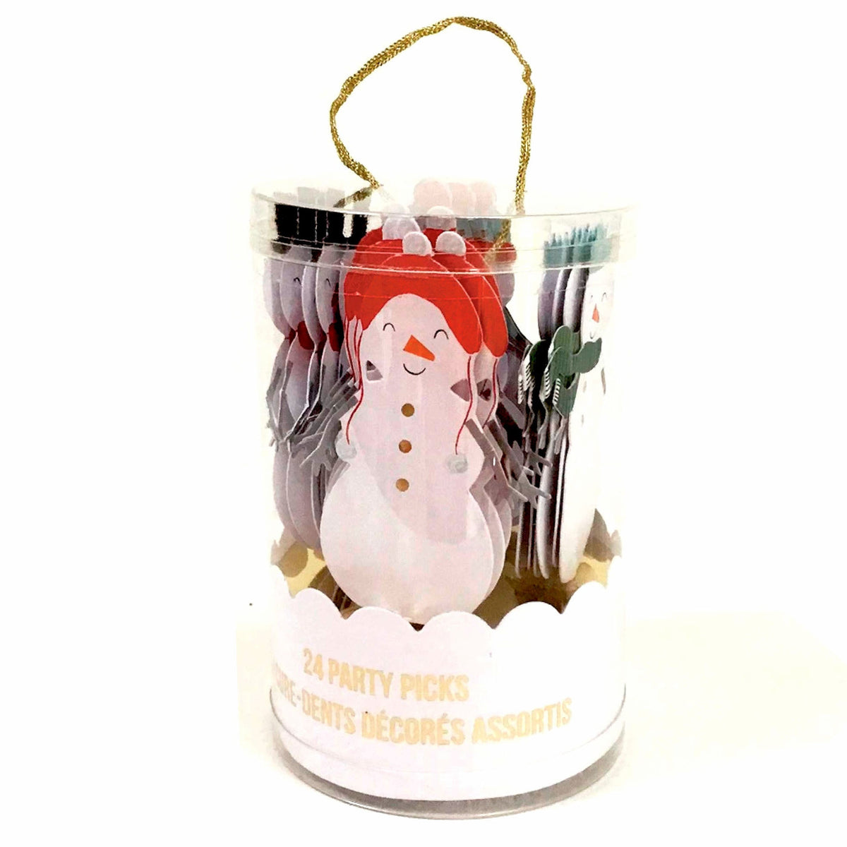 Holiday Snowman Cupcake Toppers & Party Picks