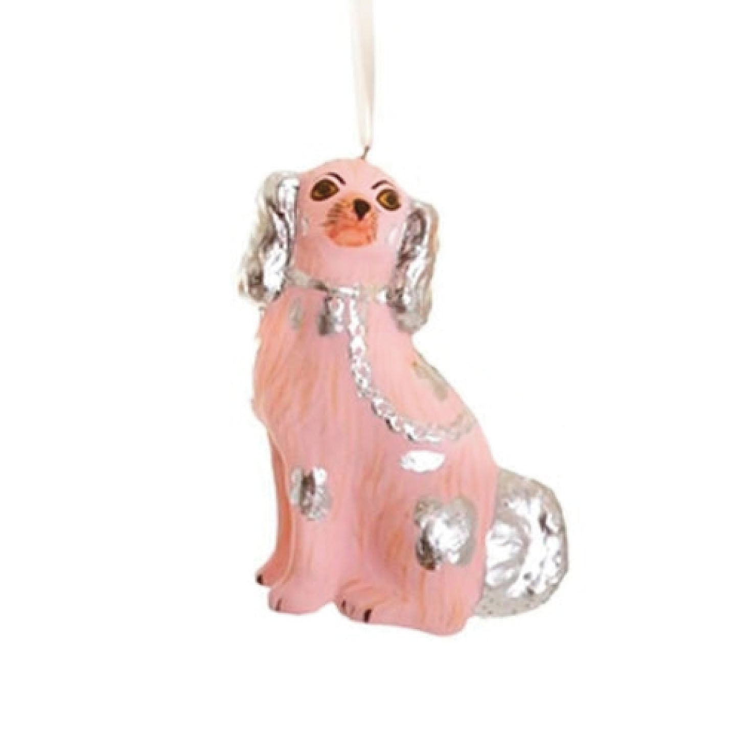 Cody Foster Pink Staffordshire Dog Ornament