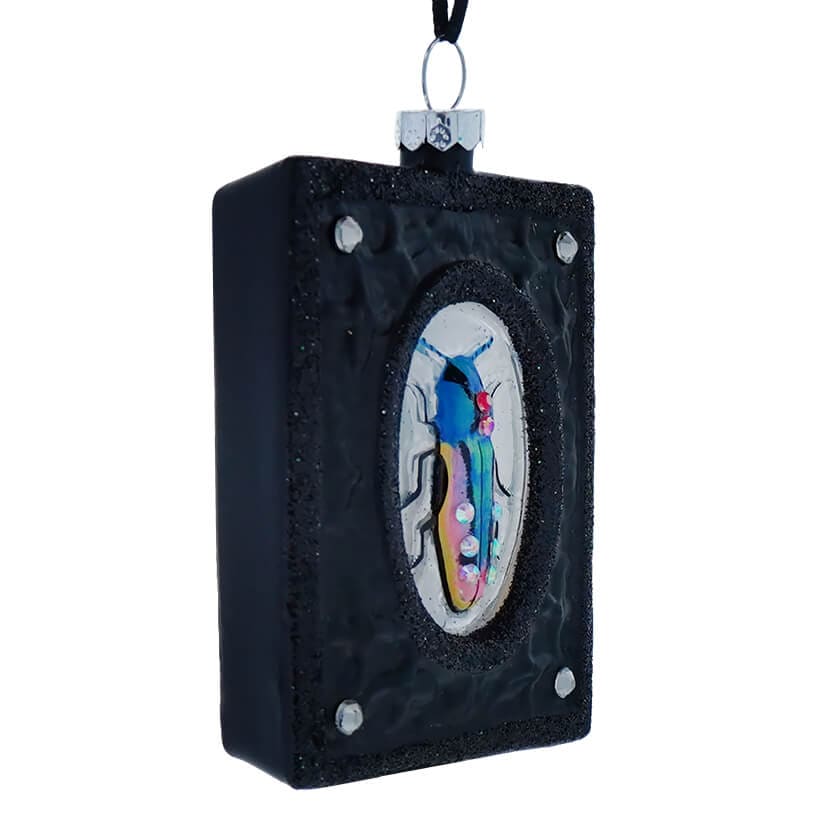 Victorian Blue Beetle Glass Ornament by Cody Foster