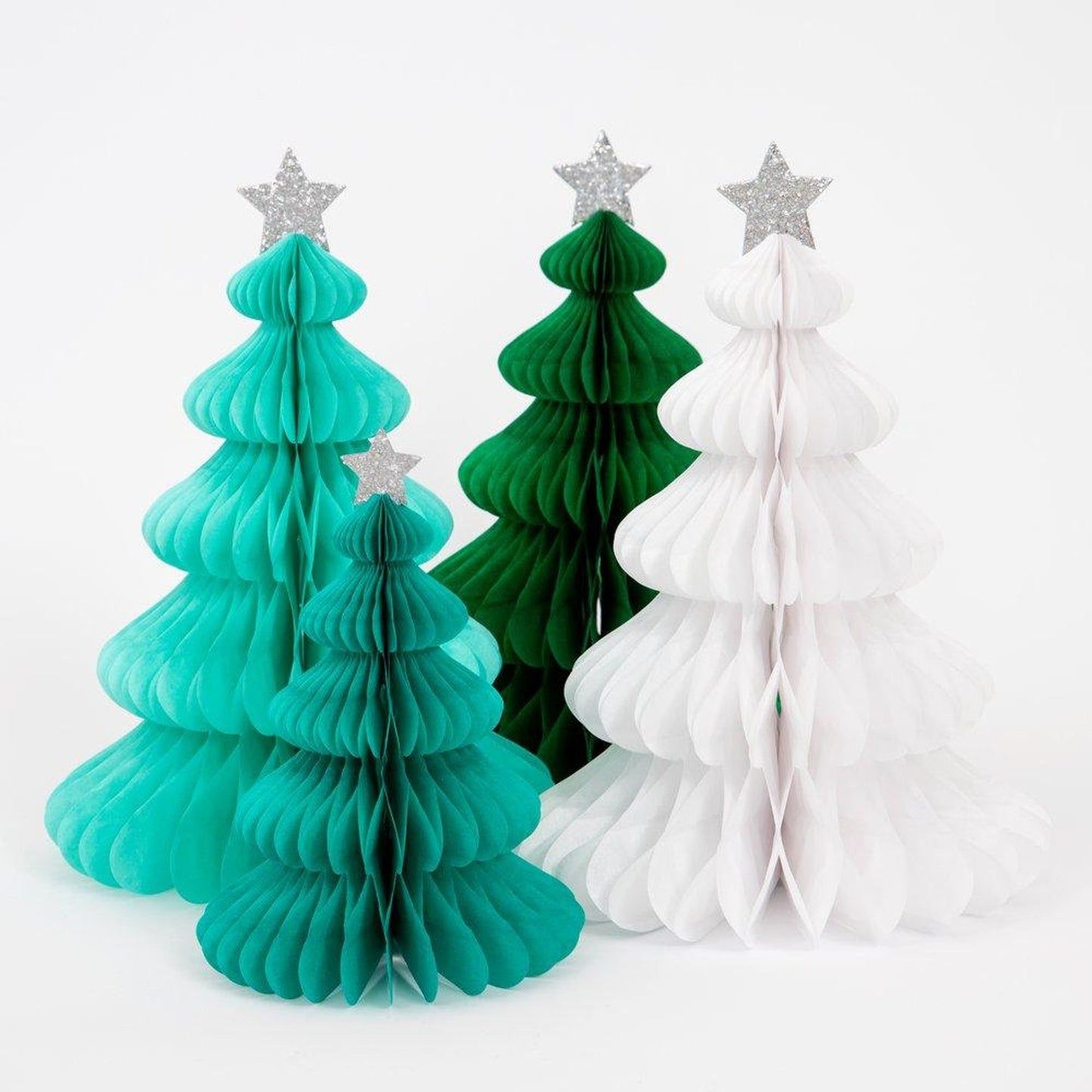 Green Forest Honeycomb Tree Decorations