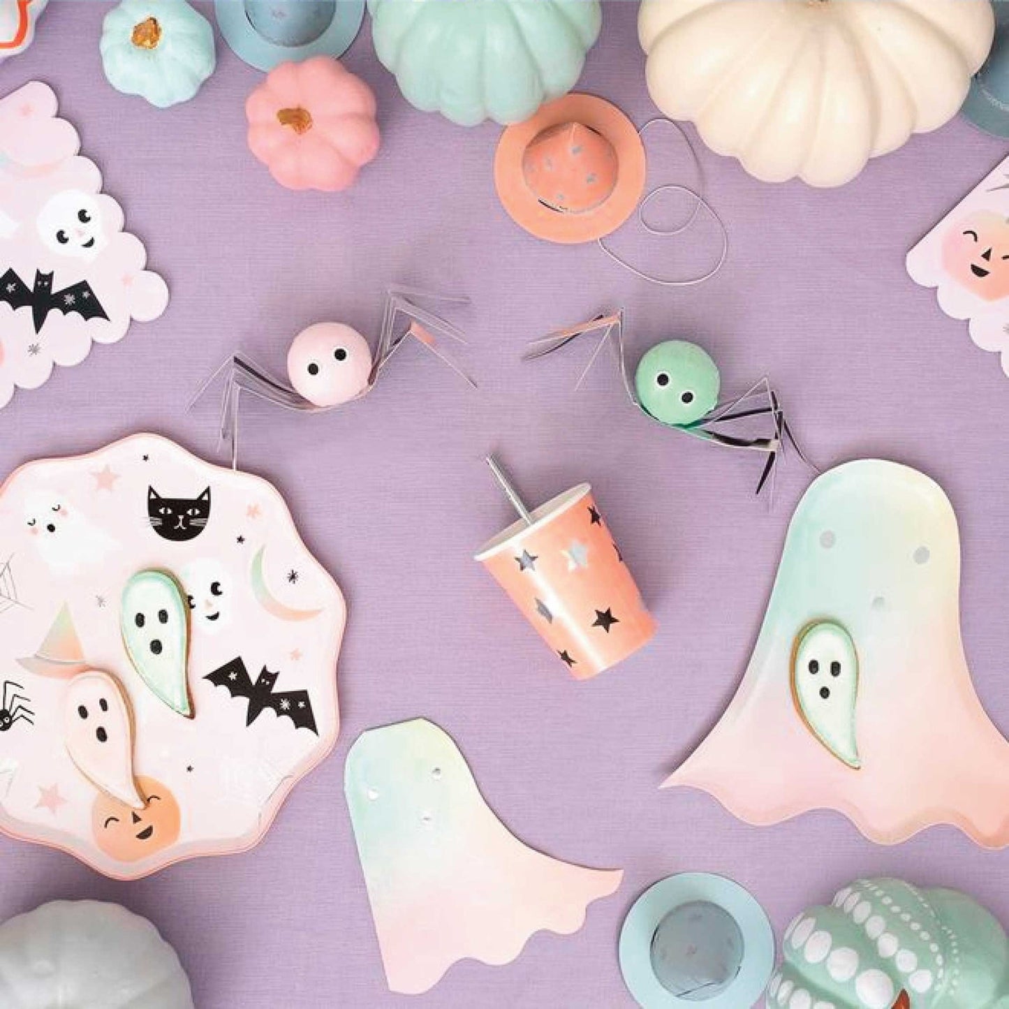 Pastel Spider Surprise Balls x4