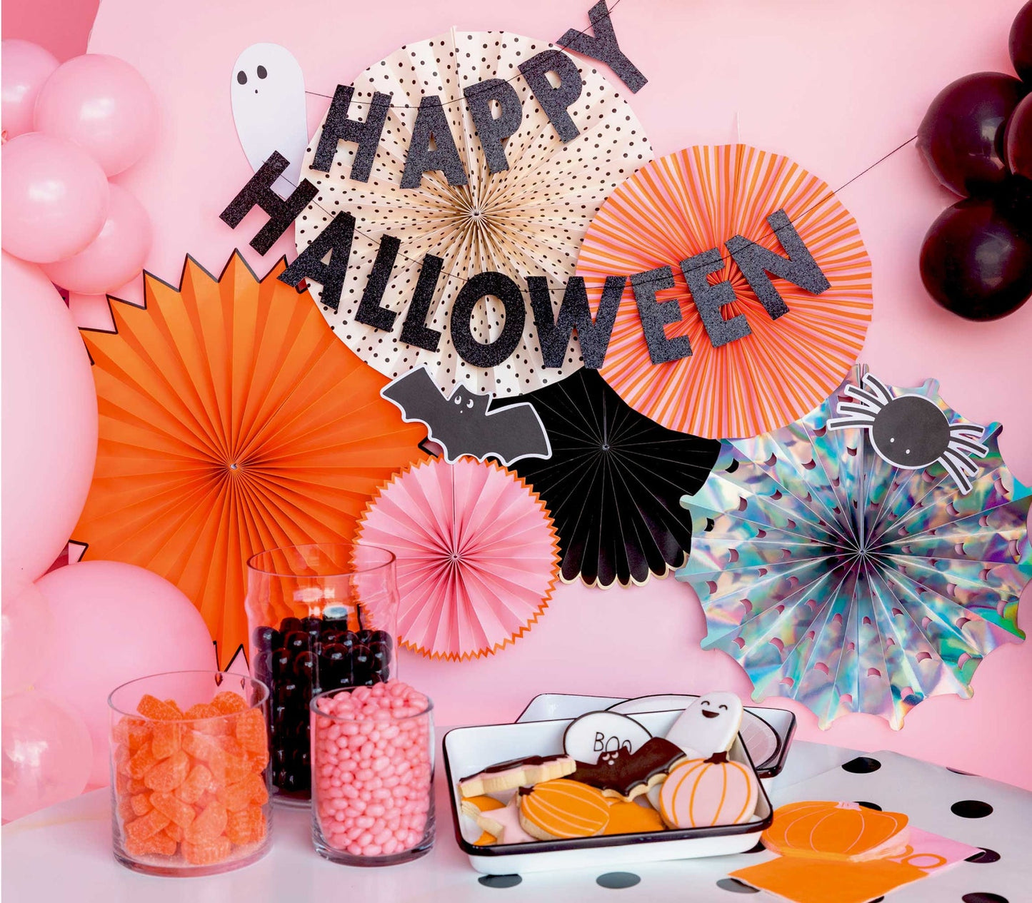 Happy Haunting Party Fans