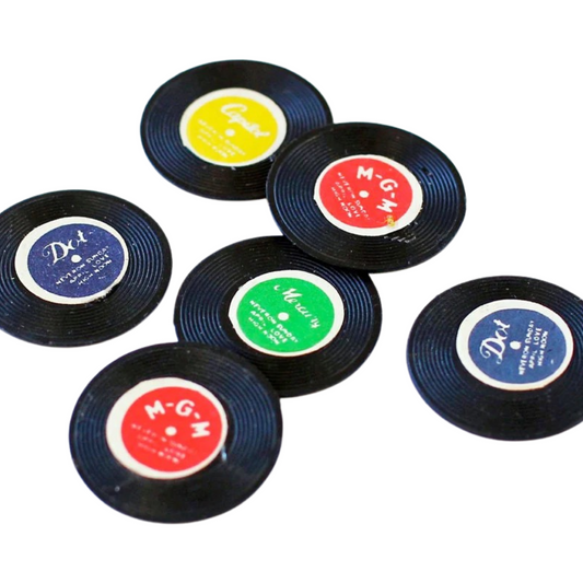Vintage Record Charms (10)