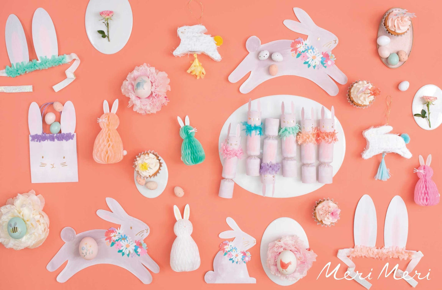Bunny Flower Necklace Napkin