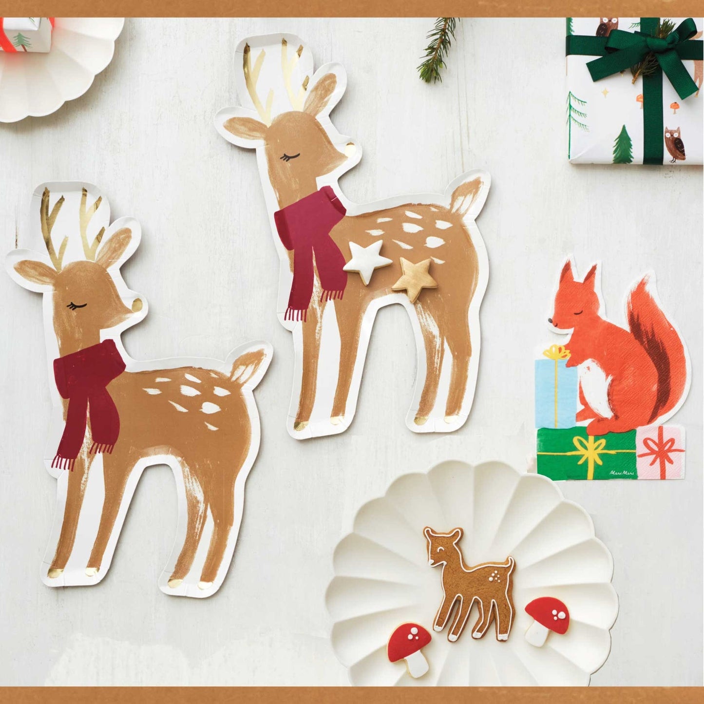 Reindeer Paper Plates