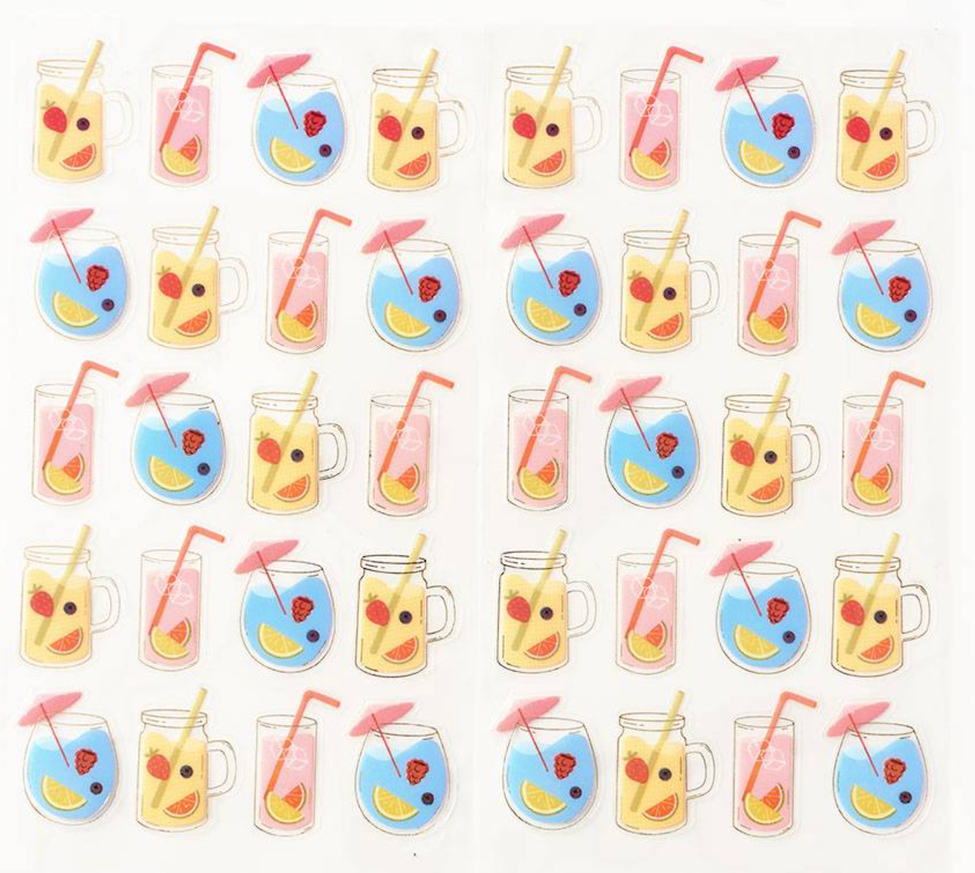 Summer Drink Stickers
