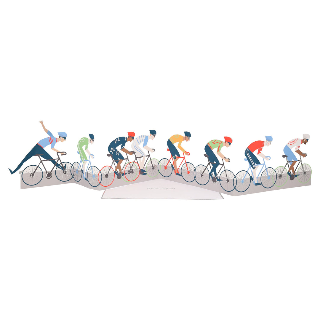 Cycling Fold-Out Birthday Card