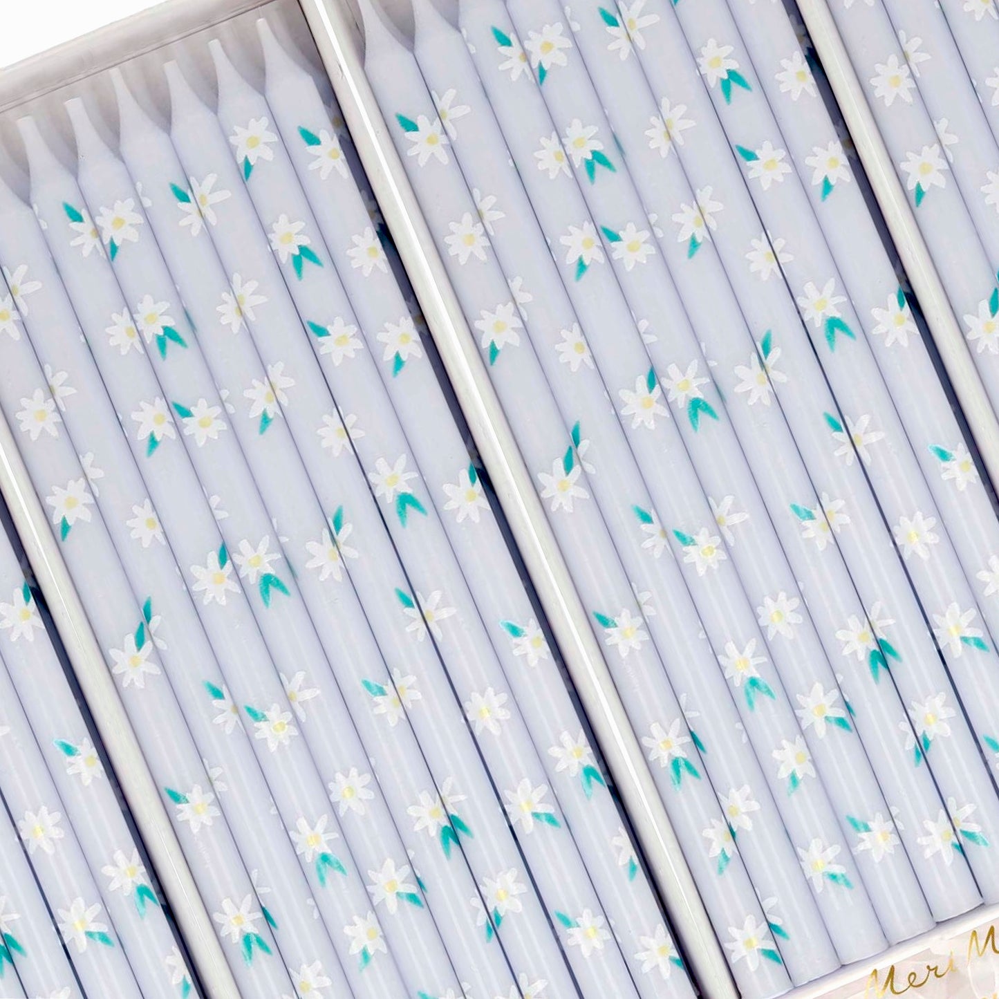 Daisy Pattern Cake Candles