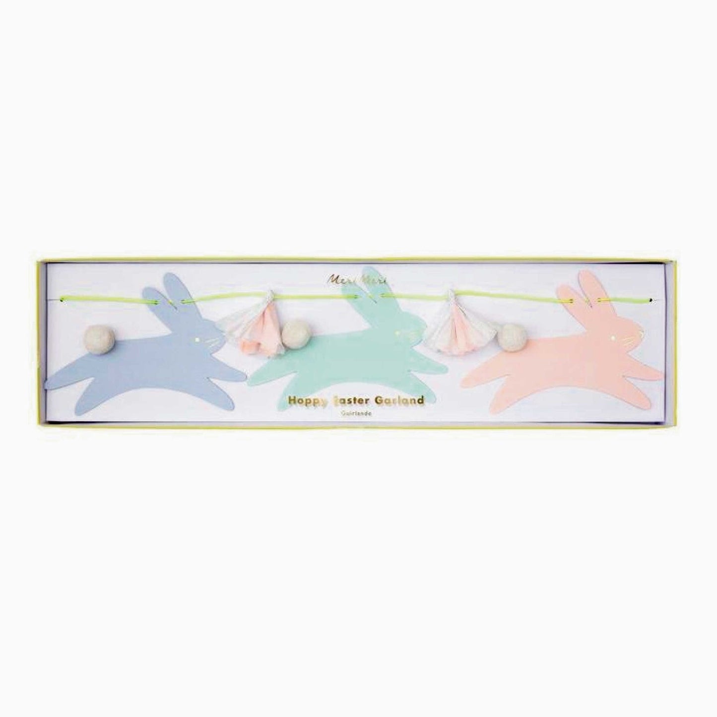 Hoppy Easter Bunny Garland & Tissue Flower Garland (set of 2)