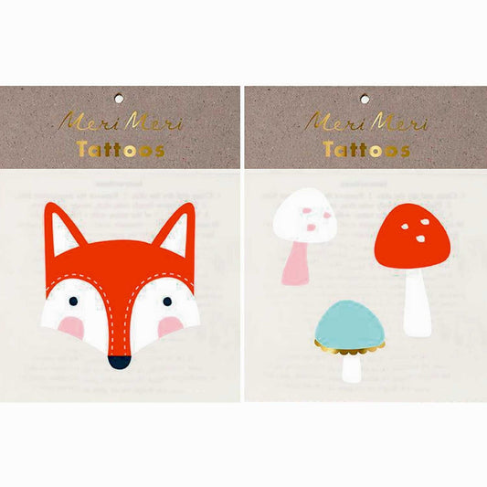 Fox and Toadstool Tattoos