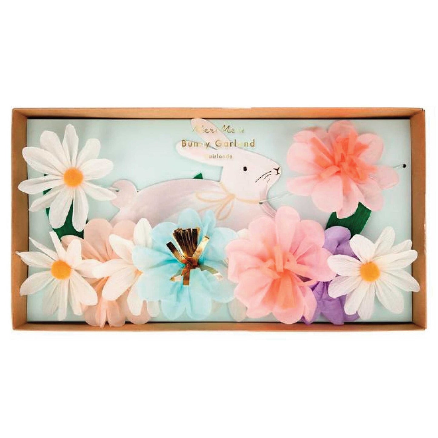 Spring Bunny & Tissue Flower Garlands (set of 2)