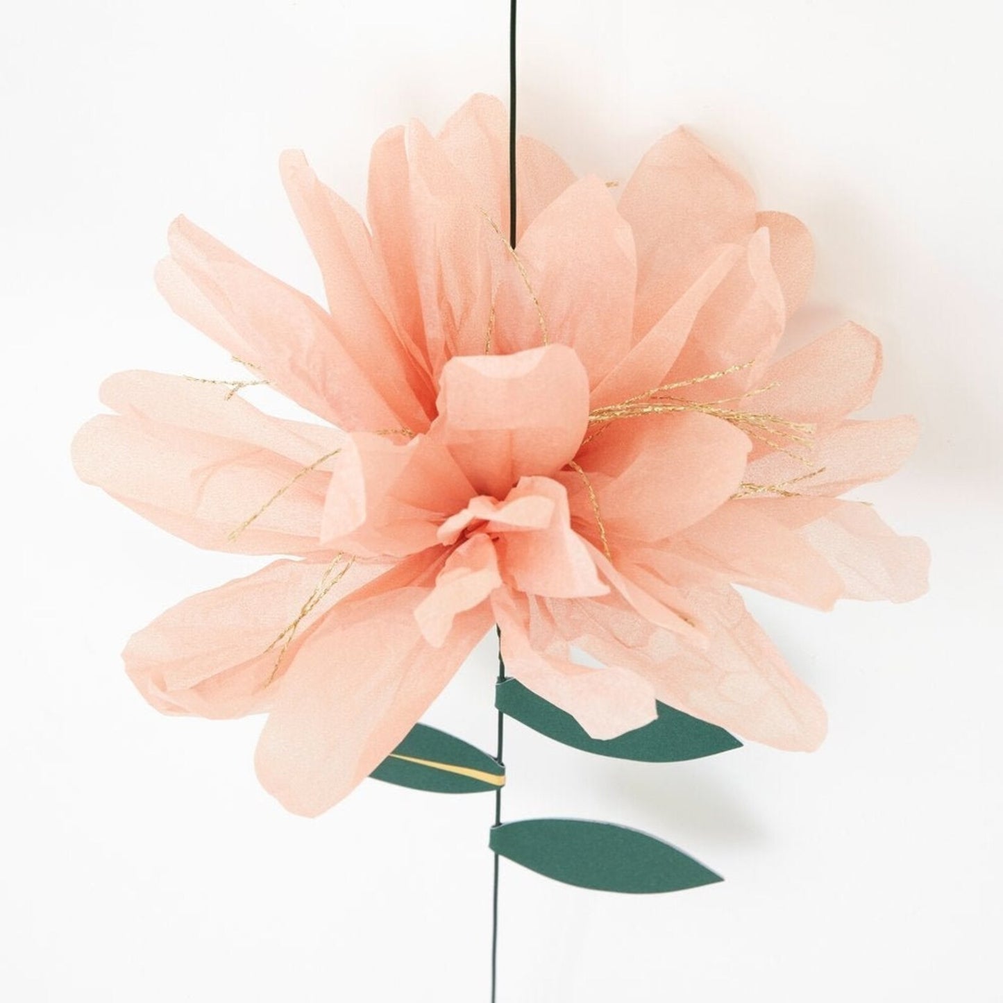 Peach Tissue Flower