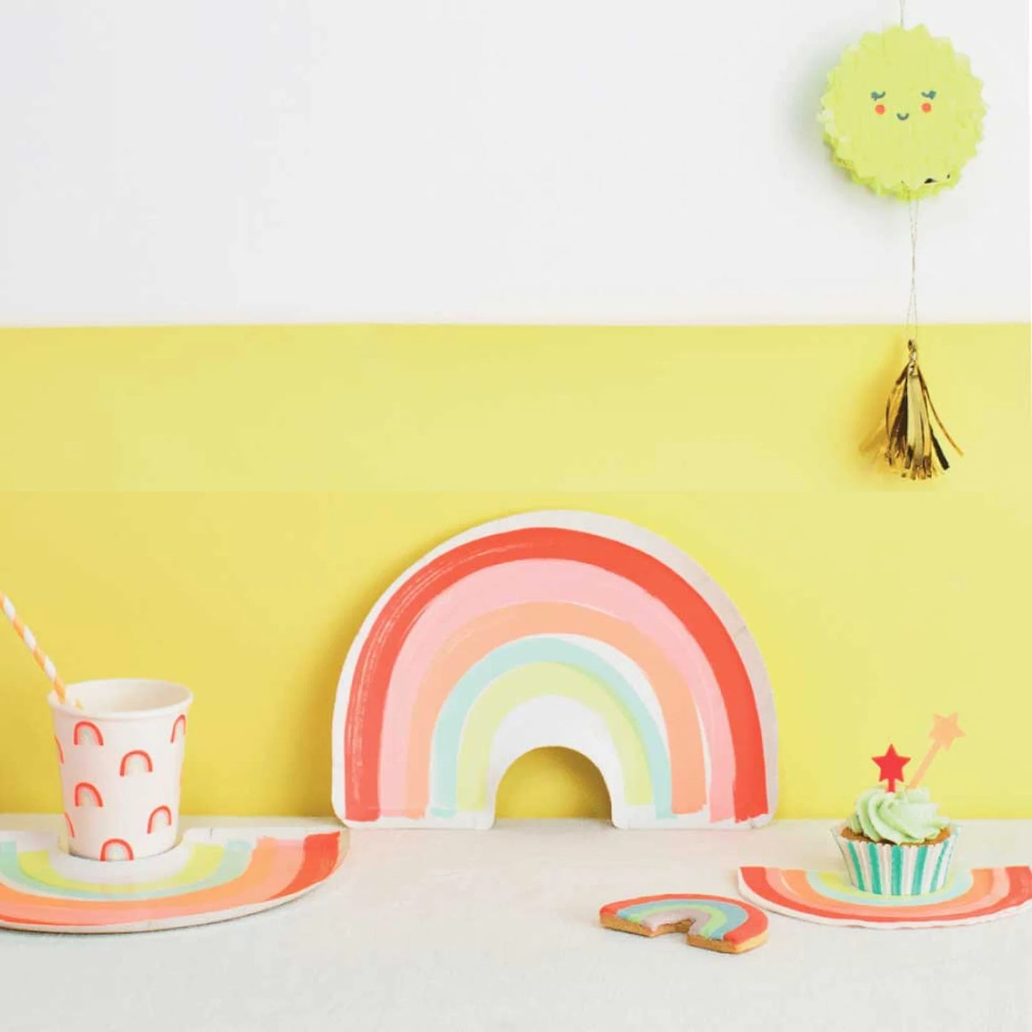 Neon Rainbow Plate