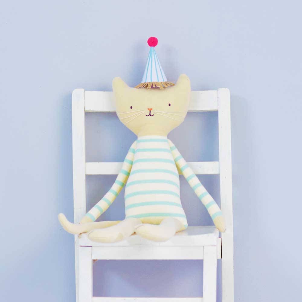 Mini Stripe Pom Pom Party Hats