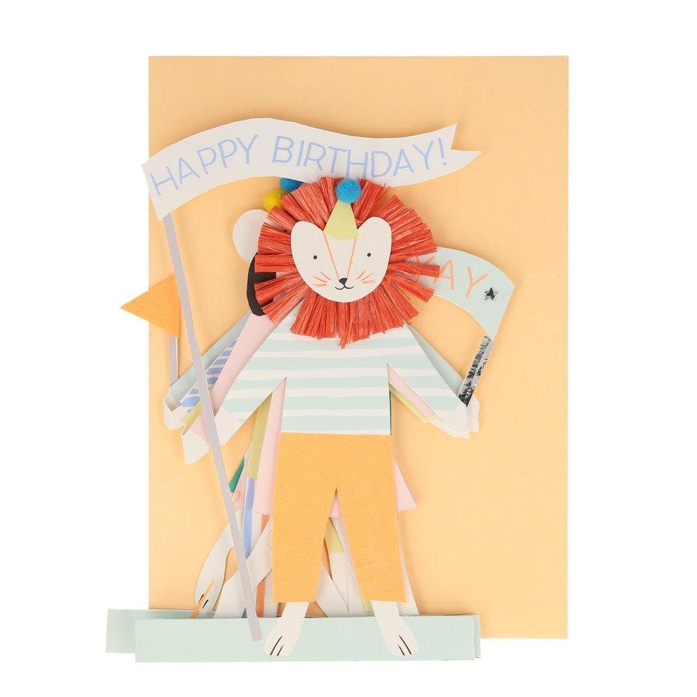 animal parade concertina card