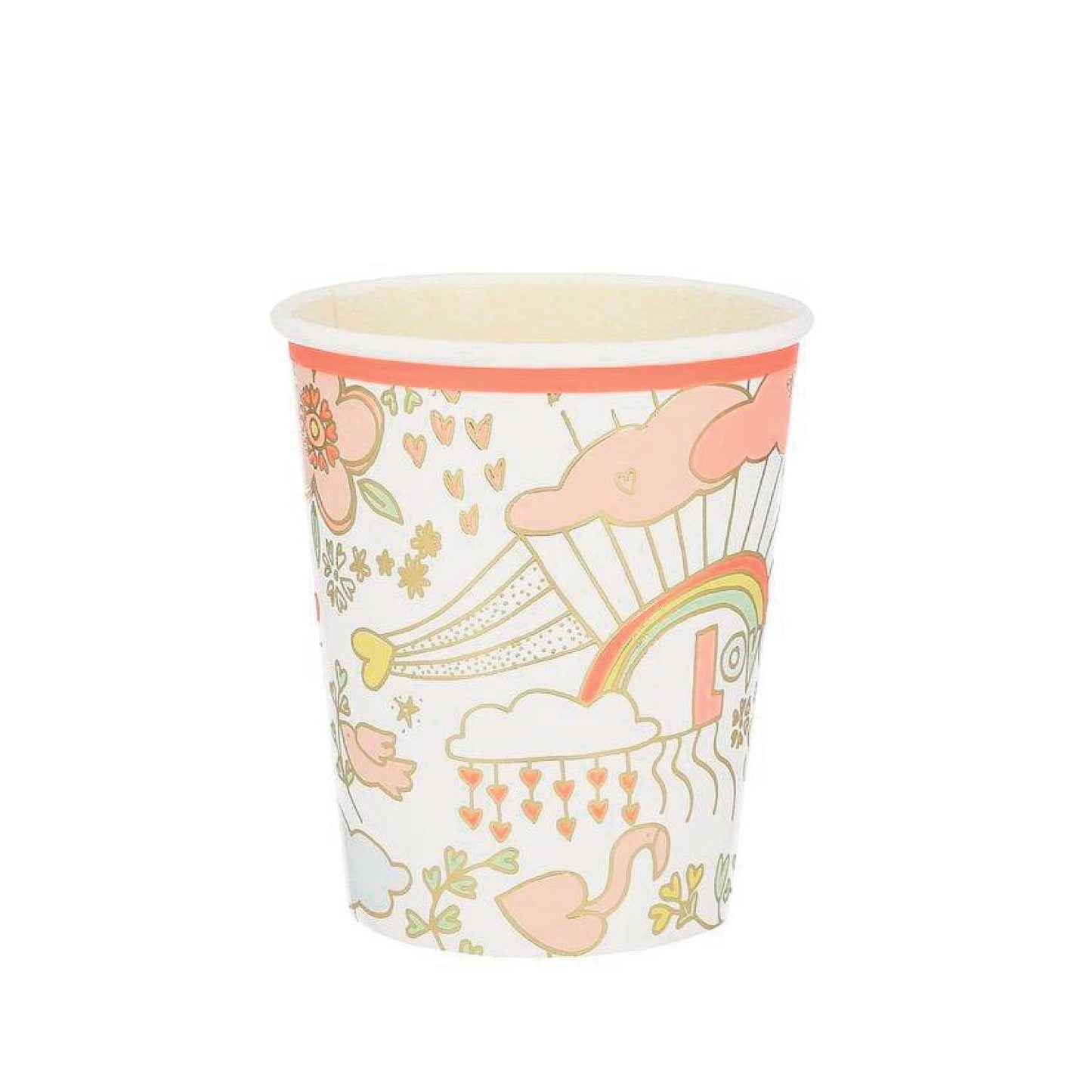 Valentine Doodle Paper Cups