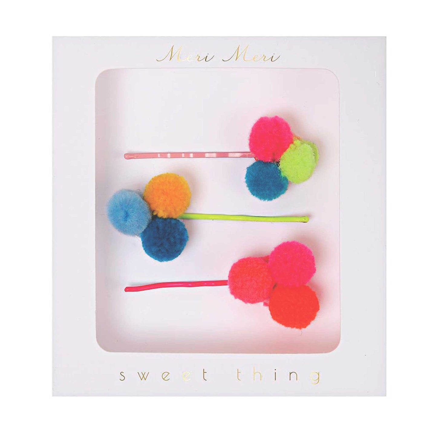 Pom Pom Hair Clips