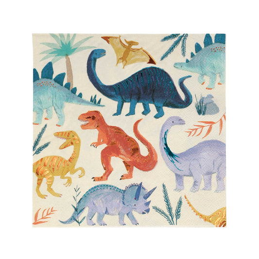 dinosaur kingdom large napkins