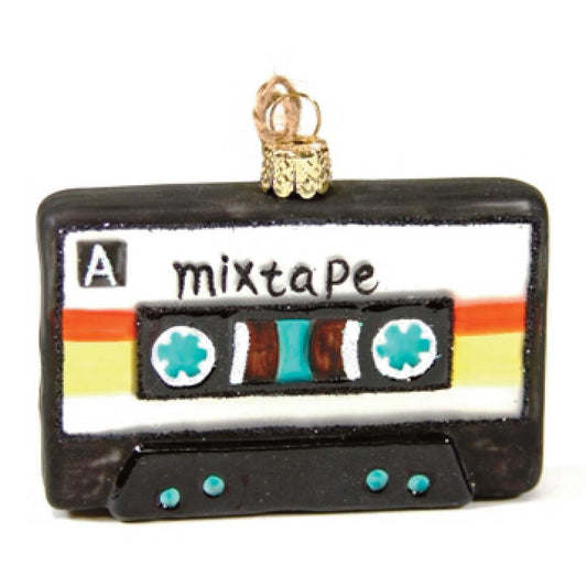 Mixtape Glass Ornament