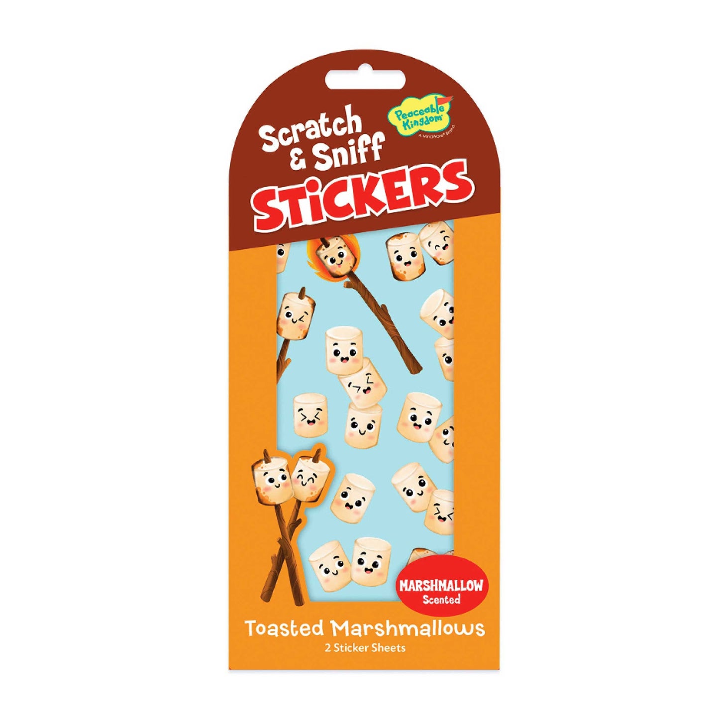 Marshmallow Sticker Scratch & Sniff S'Mores