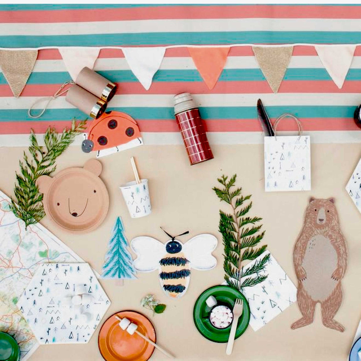Camping Theme Table