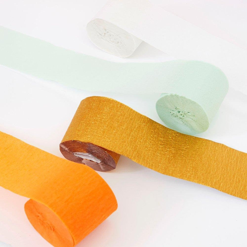 Vintage Halloween Crepe Paper Streamers Set