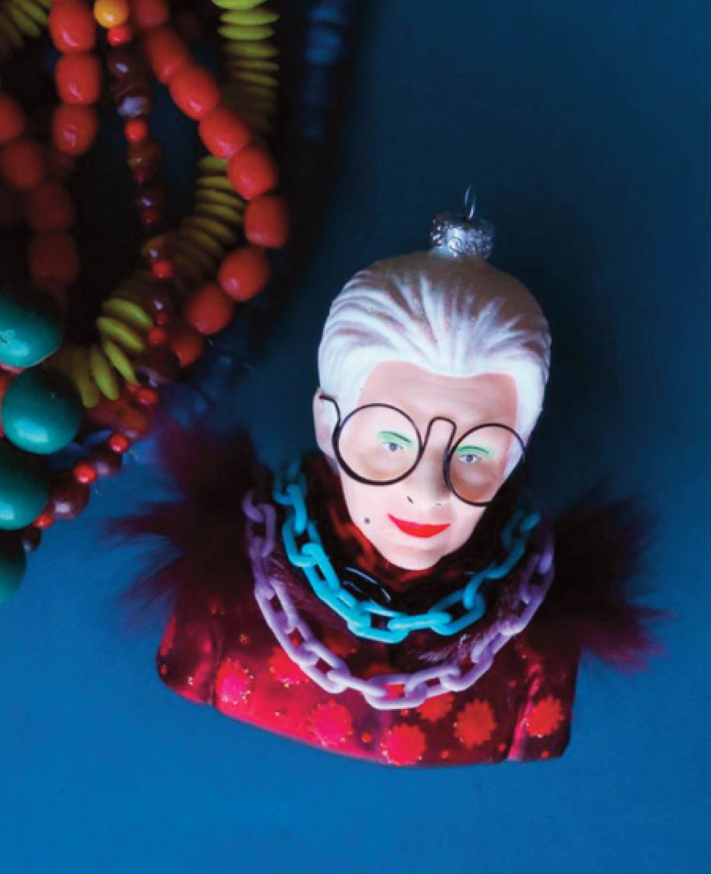 Iris Apfel Christmas Ornament