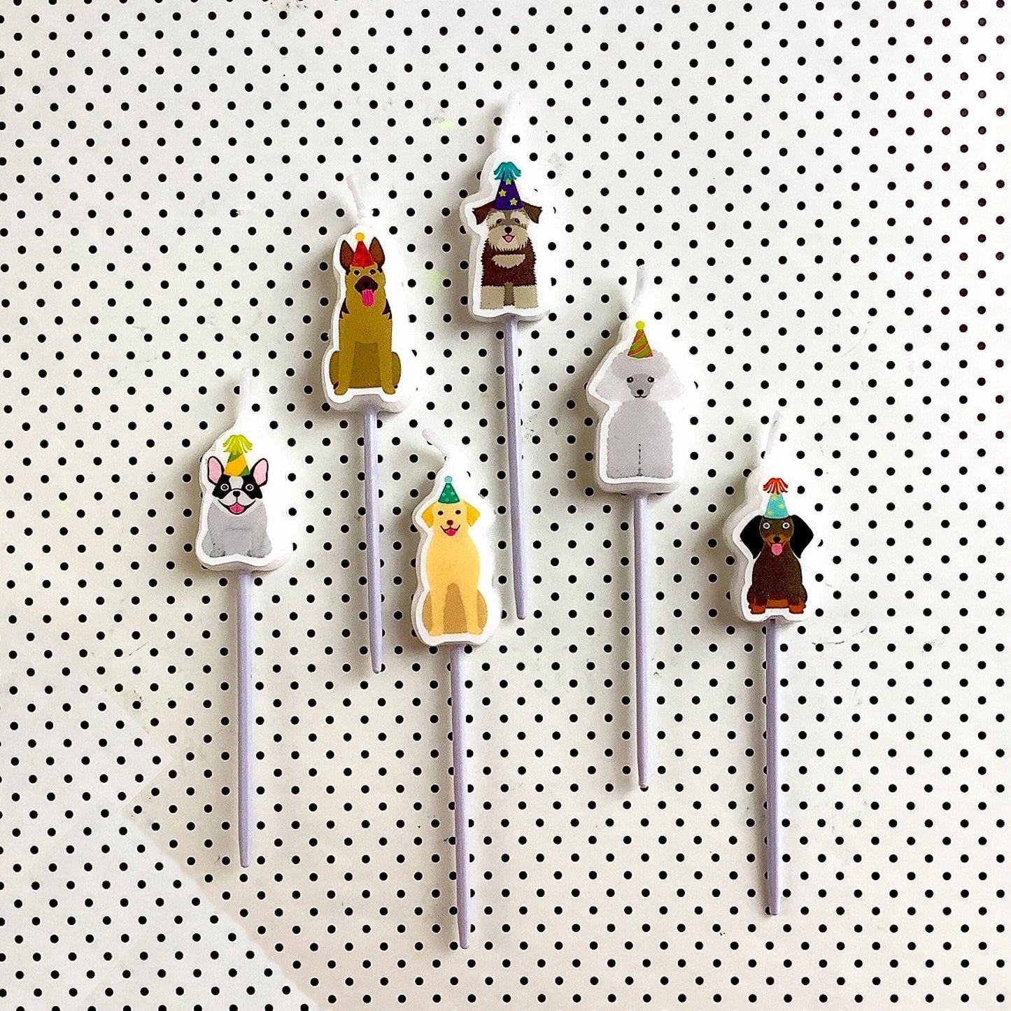Dog Shaped Birthday Candles