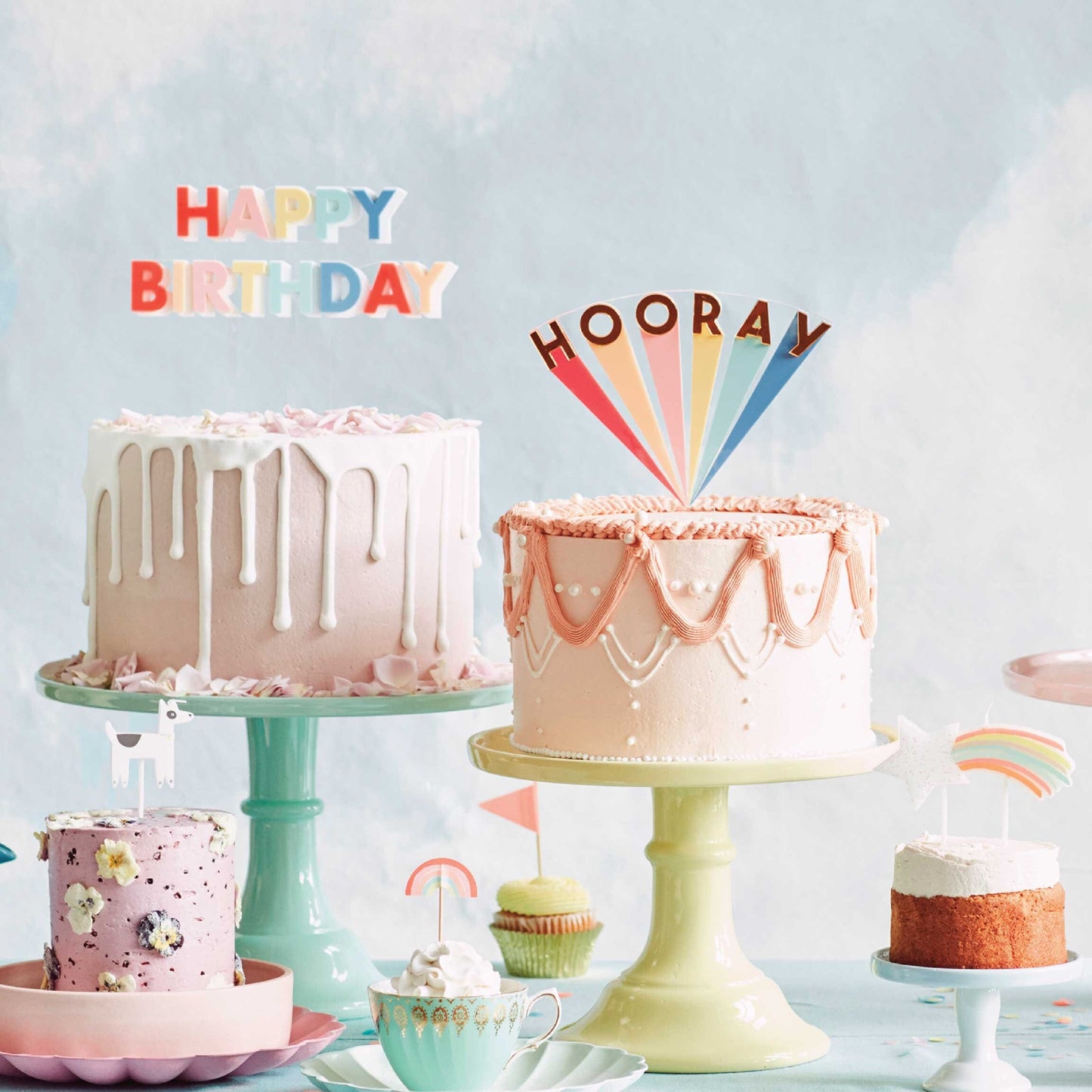 Birthday cake toppers