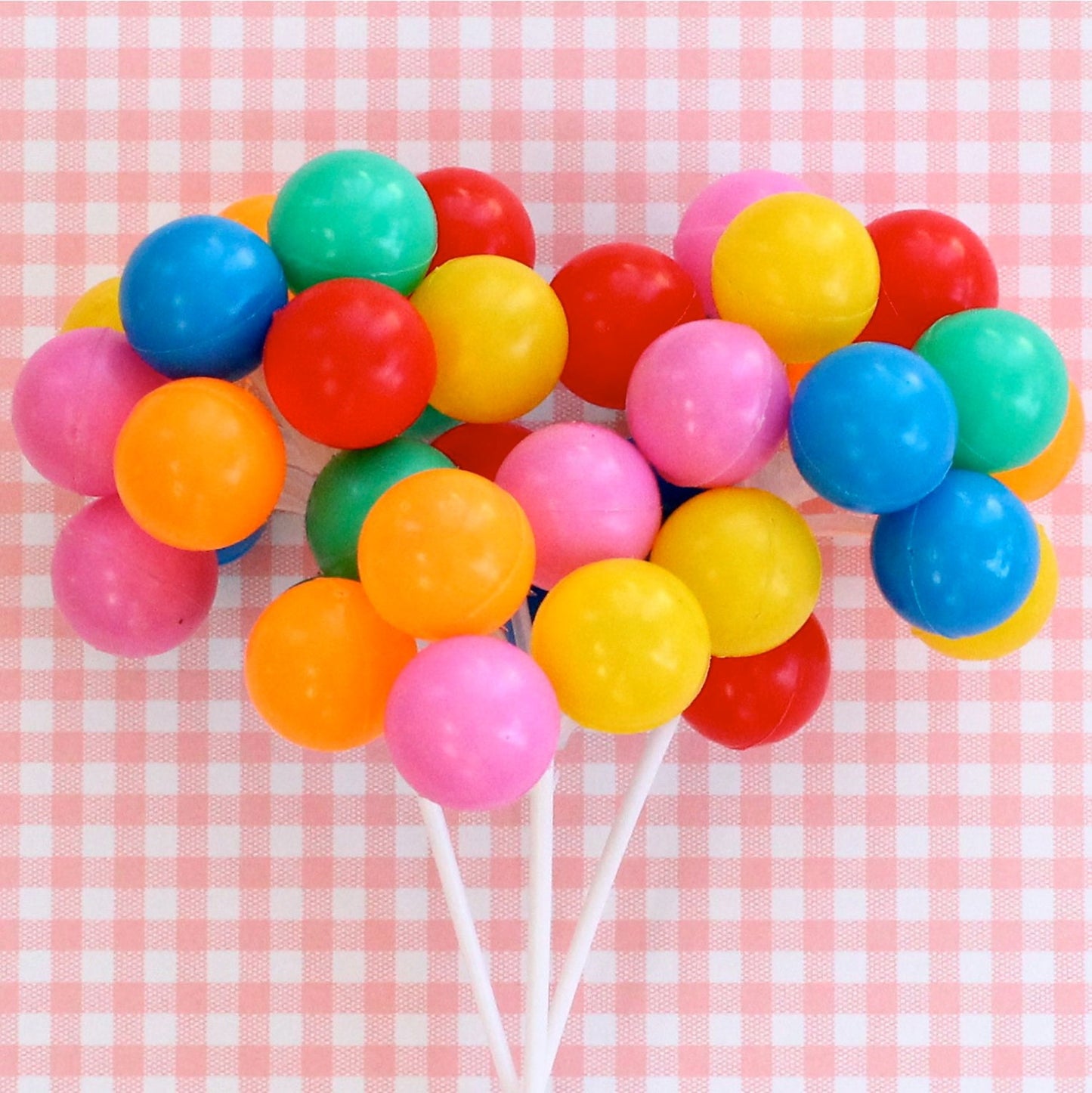 Party Balloon Cupcake Picks (3 Stems)