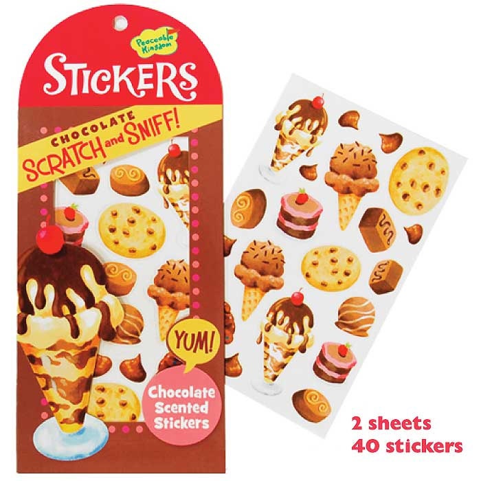 Chocolate Scratch and Sniff Stickers