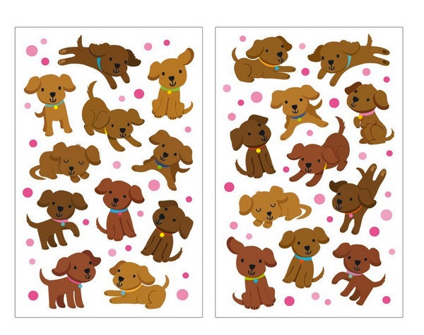 Chocolate Lab Scratch and Sniff Stickers