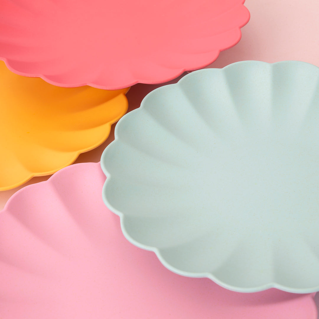 Multicolor Small Bamboo Plates