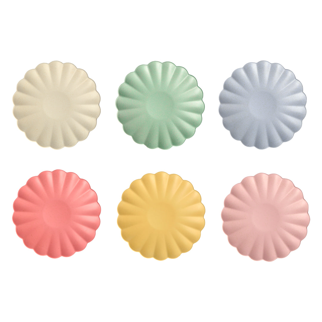 Multicolor Small Bamboo Plates