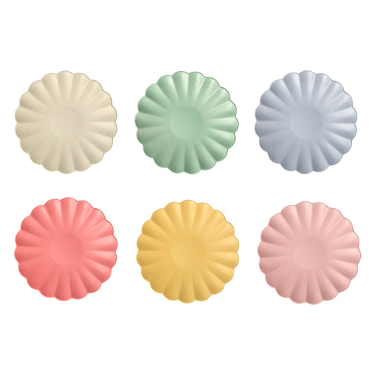 Multicolor Small Bamboo Plates