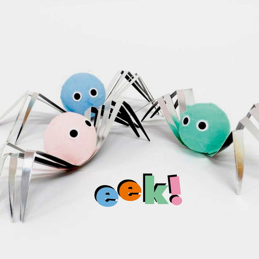 Pastel Spider Surprise Balls x4
