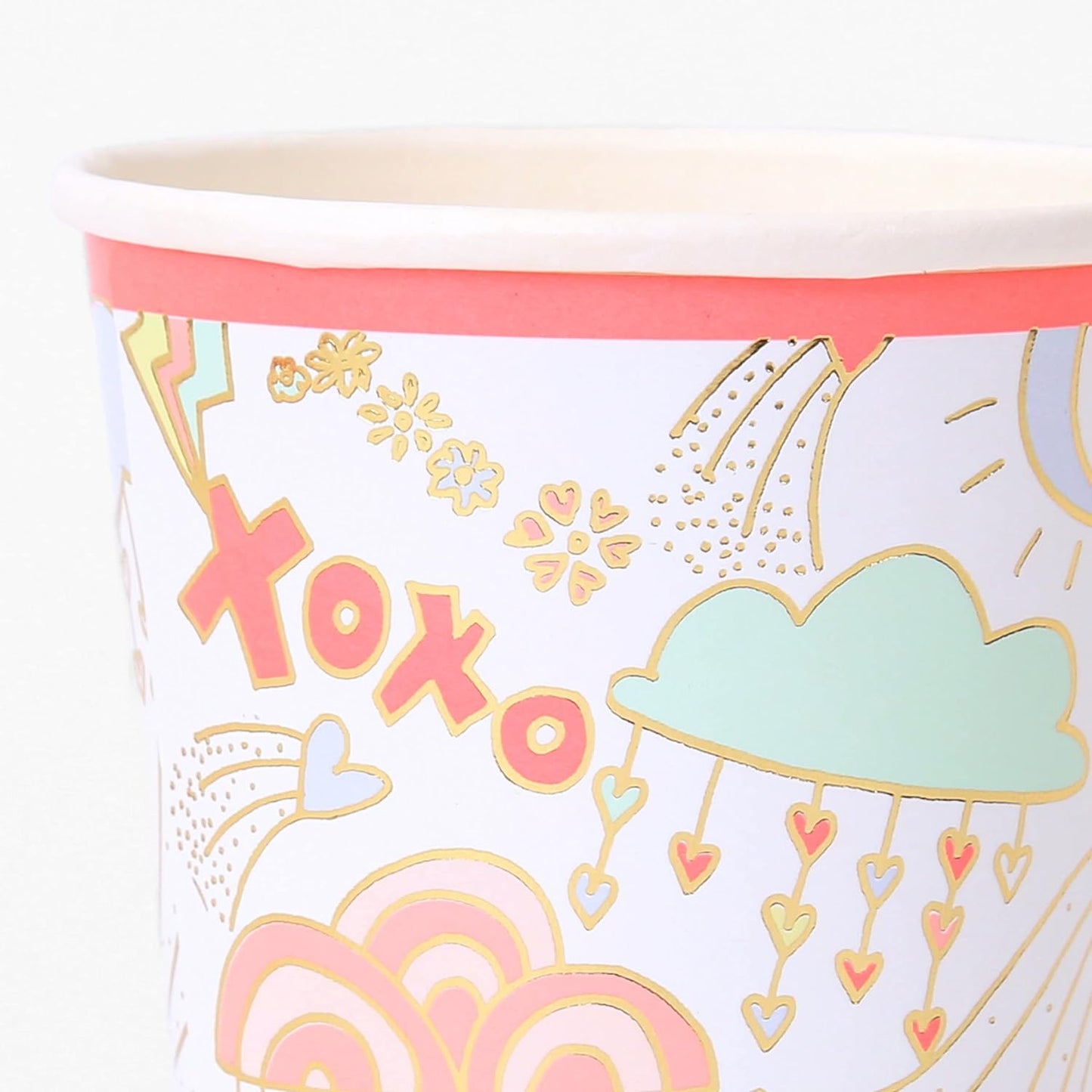 Valentine Doodle Paper Cups