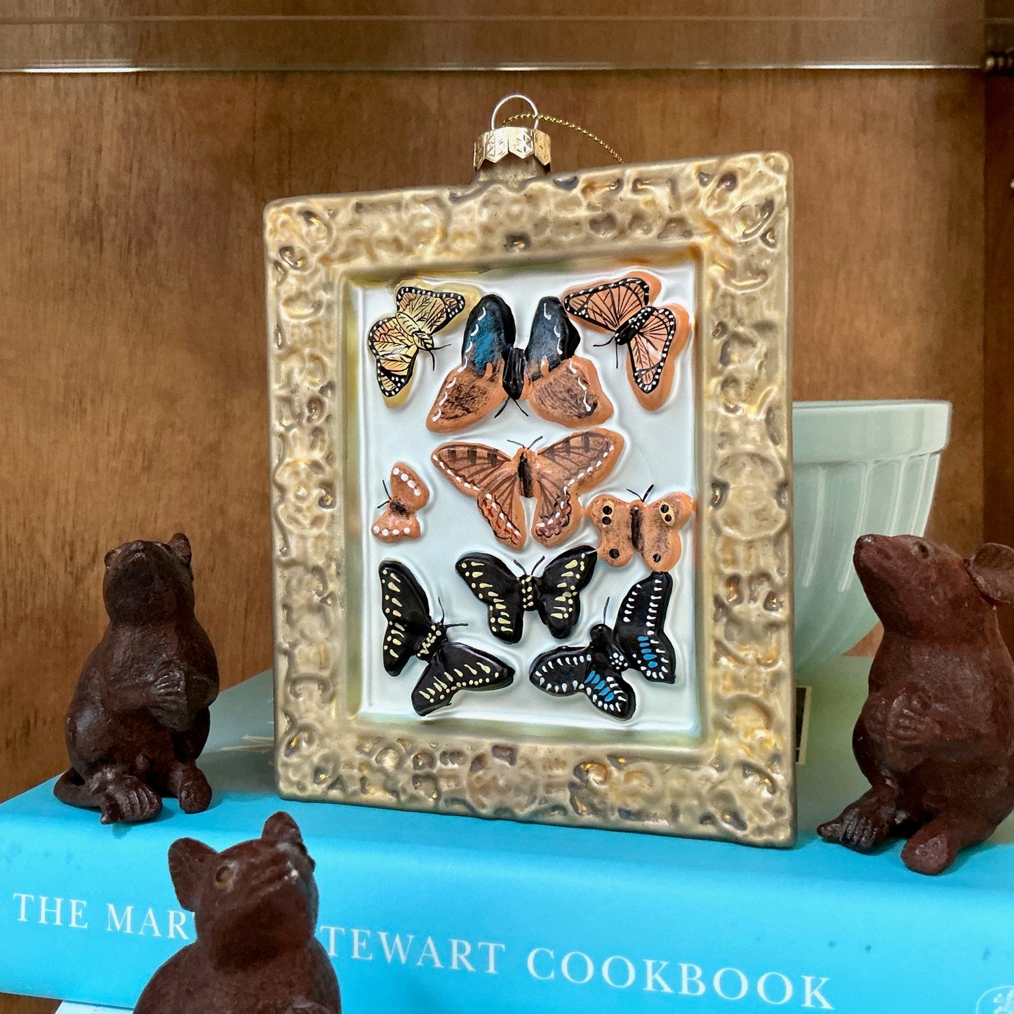 Victorian Butterfly Specimen Glass Ornament by Cody Foster
