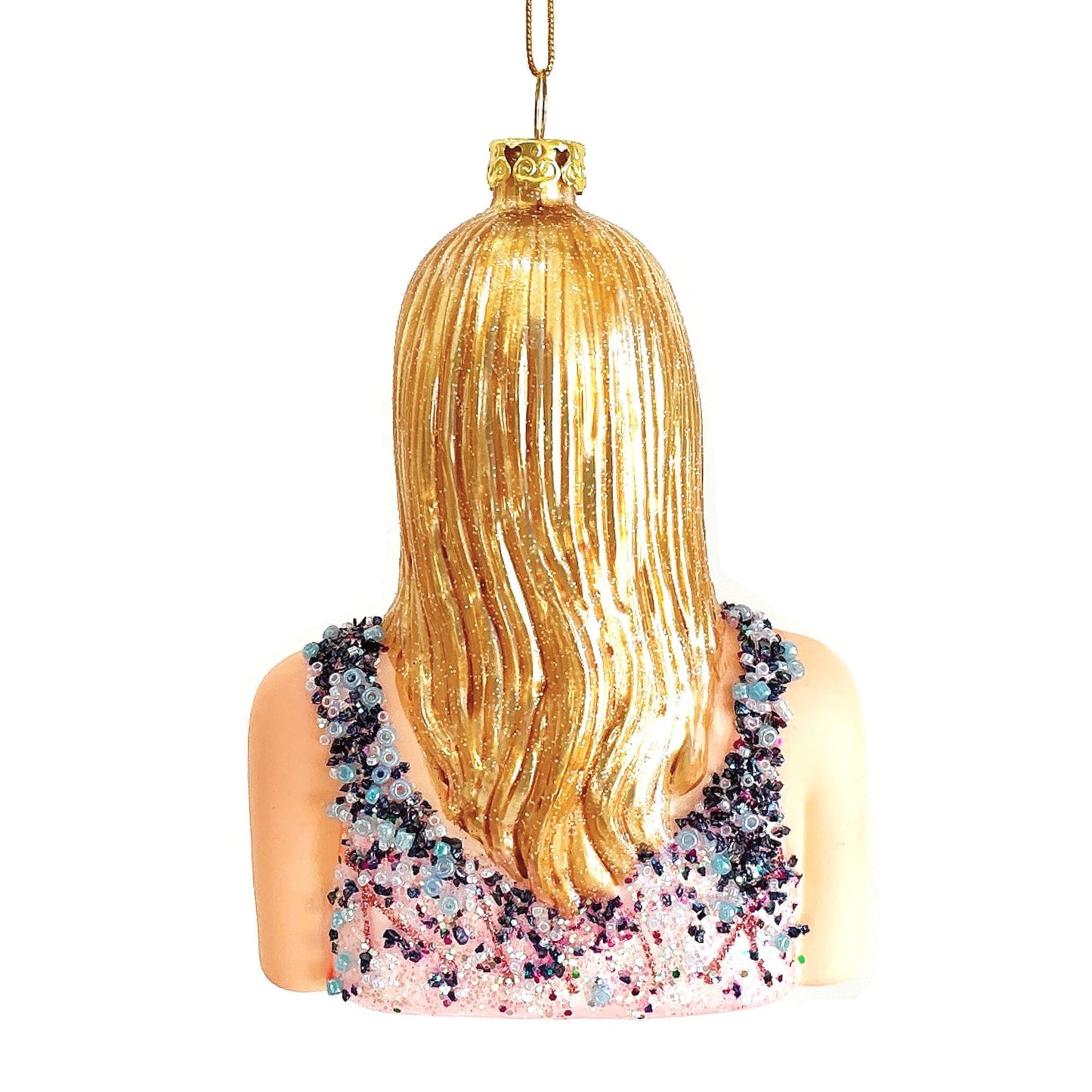 Taylor Swift Bodysuit Glass Ornament by Cody Foster